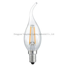 Ca35 3W não-Dimmable claro lâmpada LED Lâmpada Capa de Ouro